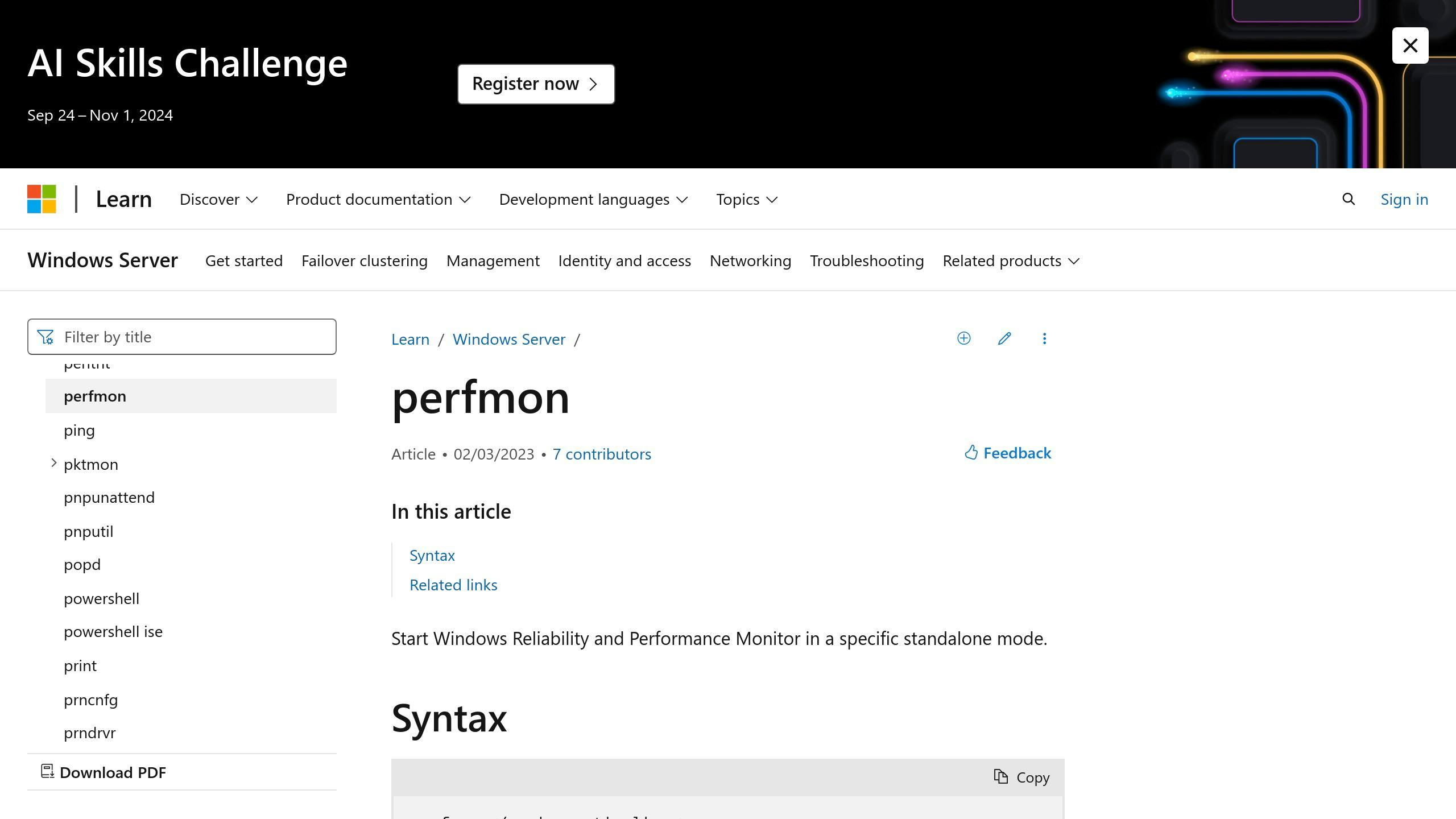 Performance Monitor