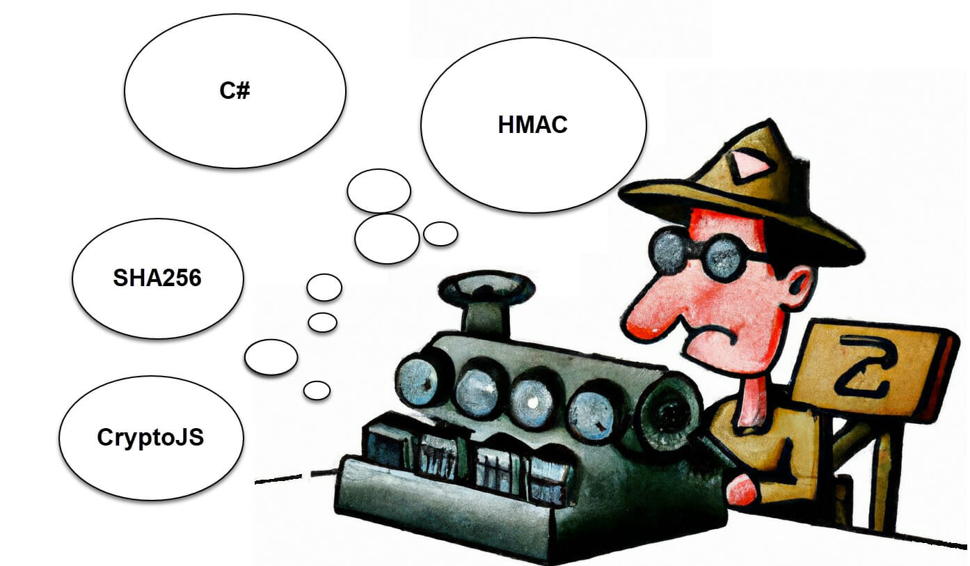Generating CryptoJS compatible HMAC SHA256 hashes in C#